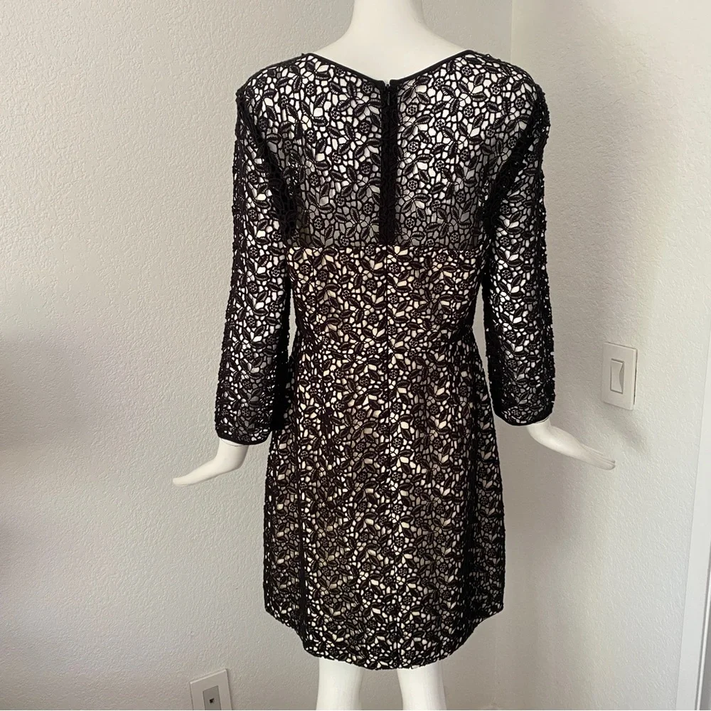 J. Crew collection black lace dress
